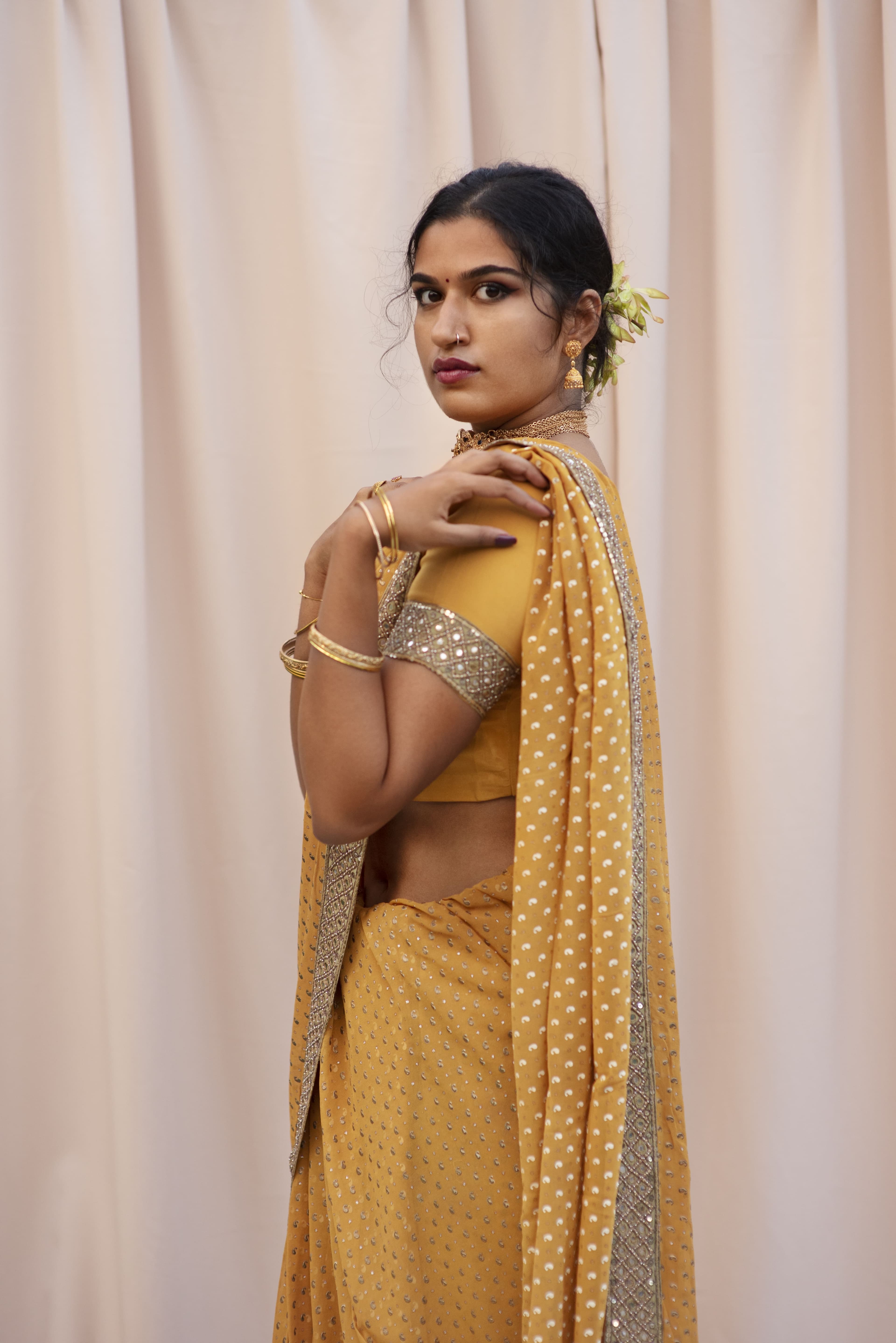 Handloom Cotton Saree - Image 1